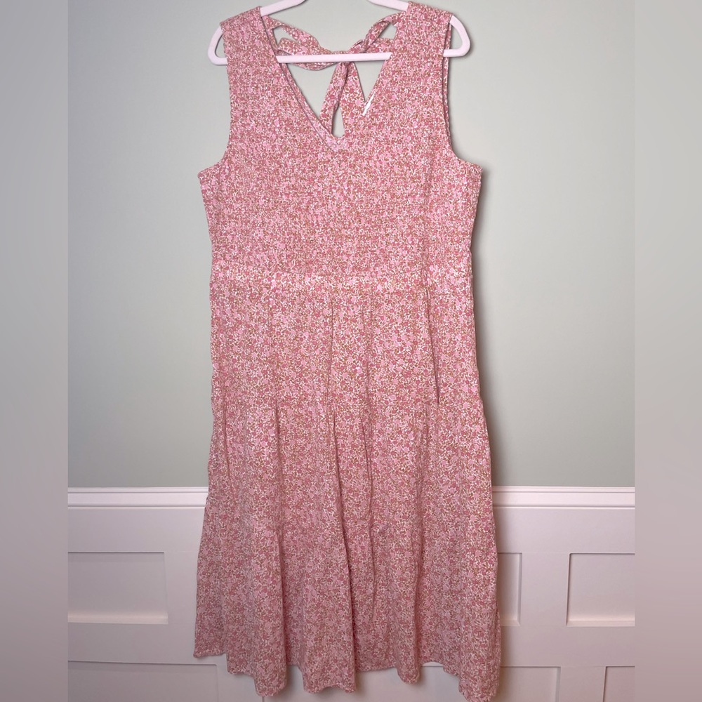 NWT Wonderly Cotton Ditsy Floral Tiered Ruffle Dress XXL